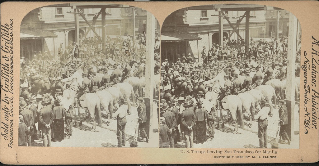U.S. Troops leaving San Francisco for Manila.